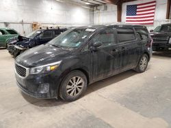 KIA salvage cars for sale: 2017 KIA Sedona LX