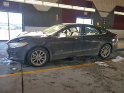 Salvage cars for sale at Dyer, IN auction: 2017 Ford Fusion SE Hybrid