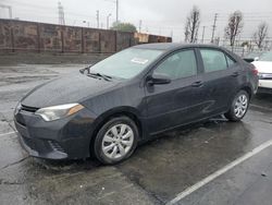 Salvage cars for sale at Wilmington, CA auction: 2016 Toyota Corolla L