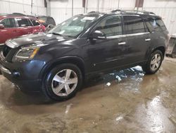 Salvage cars for sale at Franklin, WI auction: 2010 GMC Acadia SLT-1