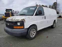 Salvage trucks for sale at Mebane, NC auction: 2009 Chevrolet Express G1500