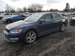 Salvage cars for sale at Portland, OR auction: 2012 Volkswagen Passat SEL