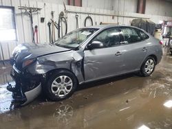 Salvage cars for sale at Elgin, IL auction: 2010 Hyundai Elantra Blue