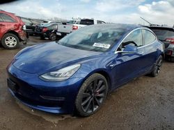 Salvage cars for sale at Elgin, IL auction: 2020 Tesla Model 3