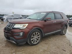 Salvage cars for sale at Houston, TX auction: 2016 Ford Explorer Limited