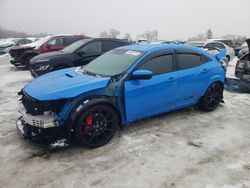 Salvage cars for sale at West Warren, MA auction: 2021 Honda Civic TYPE-R Touring