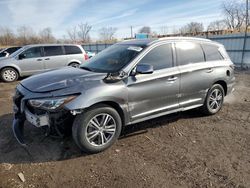 Salvage cars for sale at Chicago Heights, IL auction: 2020 Infiniti QX60 Luxe