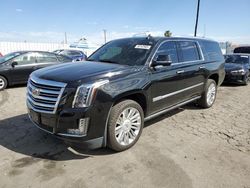 Salvage cars for sale at Van Nuys, CA auction: 2020 Cadillac Escalade ESV Platinum