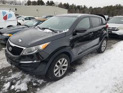 Salvage cars for sale at Exeter, RI auction: 2016 KIA Sportage LX