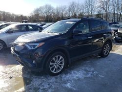 Salvage cars for sale at North Billerica, MA auction: 2018 Toyota Rav4 Limited