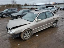 Hyundai salvage cars for sale: 2005 Hyundai Sonata GLS