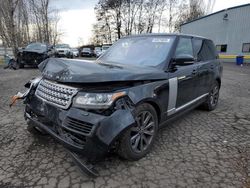 Land Rover salvage cars for sale: 2016 Land Rover Range Rover HSE