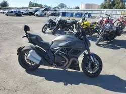 Salvage motorcycles for sale at Martinez, CA auction: 2014 Ducati Diavel