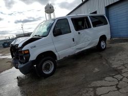 Salvage cars for sale at Chicago Heights, IL auction: 2014 Ford Econoline E350 Super Duty Wagon