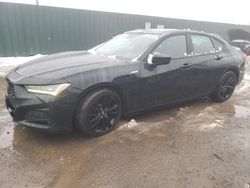 Salvage cars for sale at Finksburg, MD auction: 2021 Acura TLX Tech A