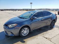 Toyota Corolla salvage cars for sale: 2015 Toyota Corolla L