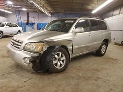 Salvage cars for sale at Wheeling, IL auction: 2003 Toyota Highlander Limited