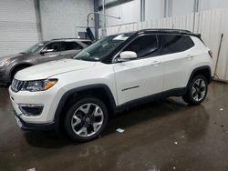 Salvage cars for sale at Ham Lake, MN auction: 2018 Jeep Compass Limited