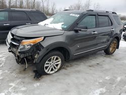 Salvage cars for sale at Leroy, NY auction: 2015 Ford Explorer XLT