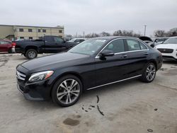 Salvage cars for sale at Wilmer, TX auction: 2017 Mercedes-Benz C 300 4matic