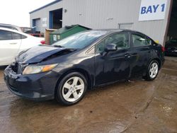 Salvage cars for sale at Elgin, IL auction: 2012 Honda Civic LX