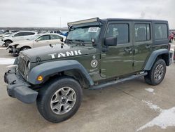 Jeep Wrangler Unlimited Sport salvage cars for sale: 2015 Jeep Wrangler Unlimited Sport