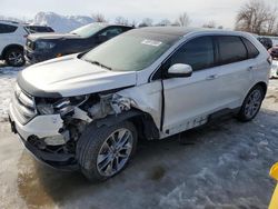 Salvage cars for sale from Copart London, ON: 2015 Ford Edge Titanium