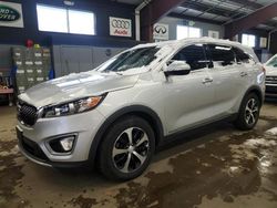 Salvage cars for sale at East Granby, CT auction: 2016 KIA Sorento EX