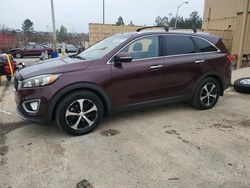 Salvage cars for sale at Gaston, SC auction: 2017 KIA Sorento EX