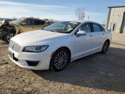 Salvage cars for sale at Kansas City, KS auction: 2017 Lincoln MKZ Select