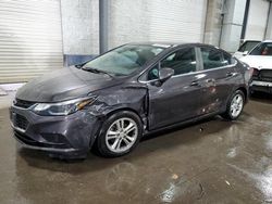 Salvage cars for sale at Ham Lake, MN auction: 2017 Chevrolet Cruze LT