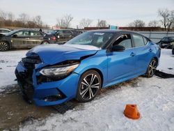 Salvage cars for sale at Chicago Heights, IL auction: 2021 Nissan Sentra SR