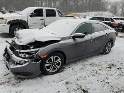 Salvage cars for sale at North Billerica, MA auction: 2017 Honda Civic LX