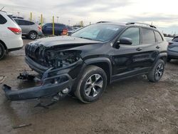 Salvage cars for sale from Copart Indianapolis, IN: 2017 Jeep Cherokee Trailhawk