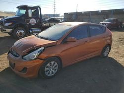 Salvage cars for sale at Colorado Springs, CO auction: 2015 Hyundai Accent GS