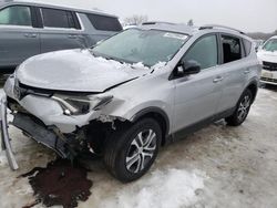 Salvage cars for sale at West Warren, MA auction: 2017 Toyota Rav4 LE