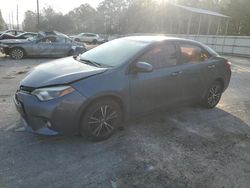 Salvage cars for sale at Savannah, GA auction: 2016 Toyota Corolla L