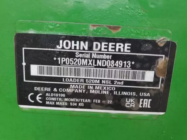 2022 John Deere 520M