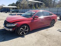 Salvage cars for sale at Savannah, GA auction: 2020 Honda Accord Sport