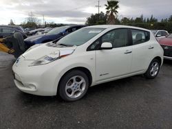 Salvage cars for sale at San Martin, CA auction: 2011 Nissan Leaf SV