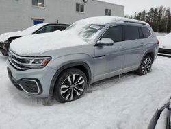 Vehiculos salvage en venta de Copart Cookstown, ON: 2021 Volkswagen Atlas SEL Premium R-Line