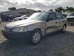 Salvage cars for sale at Opa Locka, FL auction: 2000 Honda Civic LX