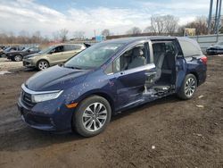 Salvage cars for sale at Chicago Heights, IL auction: 2022 Honda Odyssey EXL