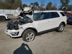 Salvage cars for sale at Hampton, VA auction: 2016 Ford Explorer XLT