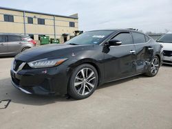 Salvage cars for sale at Wilmer, TX auction: 2019 Nissan Maxima S