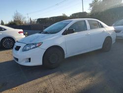 Salvage cars for sale at San Martin, CA auction: 2009 Toyota Corolla Base