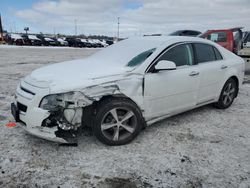 Salvage cars for sale at Woodhaven, MI auction: 2012 Chevrolet Malibu 1LT