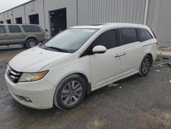 Salvage cars for sale at Jacksonville, FL auction: 2014 Honda Odyssey Touring