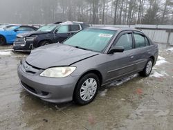 Honda salvage cars for sale: 2005 Honda Civic LX