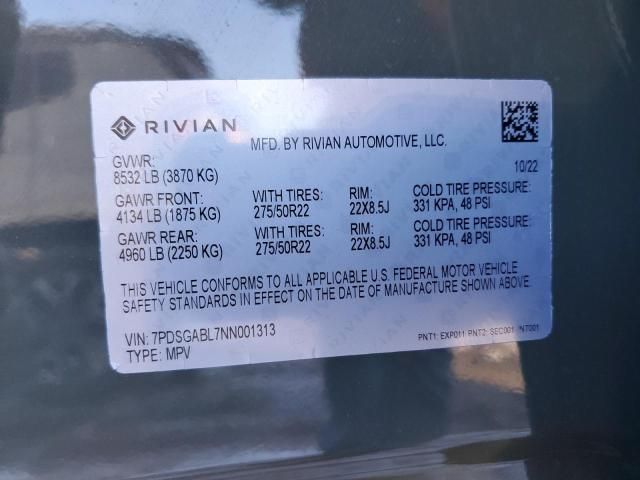 2022 Rivian R1S Launch Edition